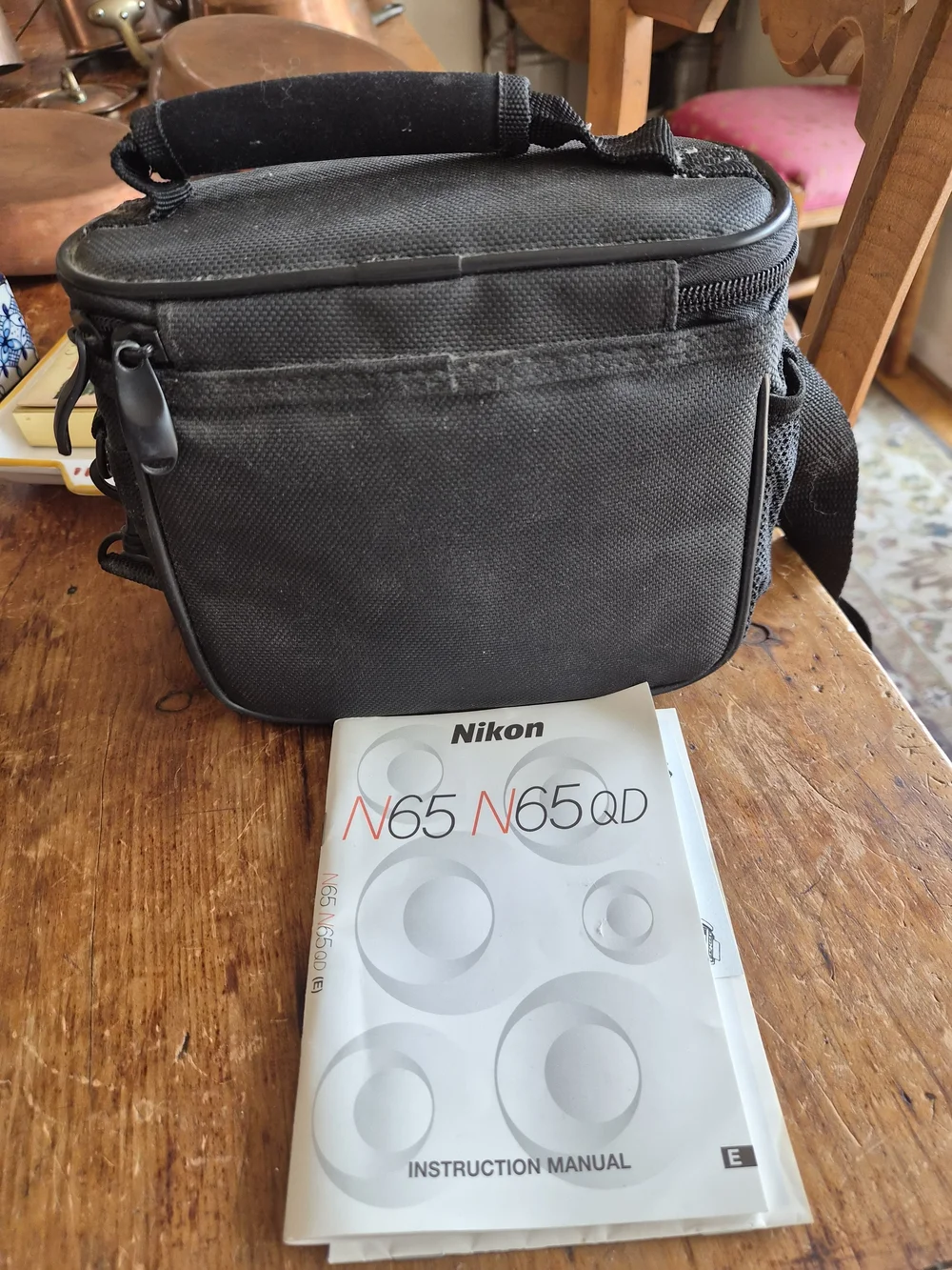 Nikon N65 35mm SLR Film Camera Bundle w/ Lens, Bag & Manual